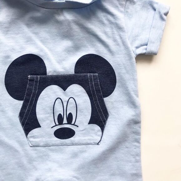 Disney Mickey Mouse hooded romper EUC 3 months - Picture 5 of 6